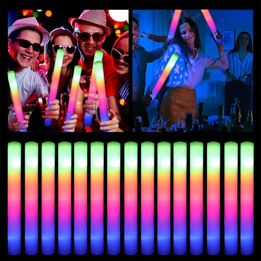 Leuchtende Party-Sticks